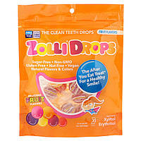 Zollipops, Zolli Drops, леденцы для чистки зубов, со вкусом фруктов, 15+ леденцов Zolli, 45 г (1,6 унции)