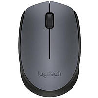 Мишка Logitech M170 бездротова, сіра з чорним