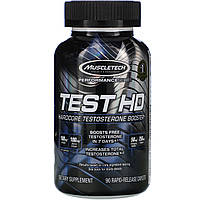 Muscletech, Performance Series, Test HD, мощнейший усилитель выработки тестостерона, 90 капсуловидных таблеток