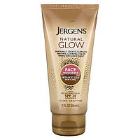 Jergens, Natural Glow, увлажняющее средство для лица, SPF 20, от средних до темных оттенков кожи, 59 мл