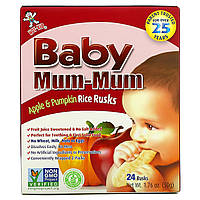 Hot Kid, Baby Mum-Mum, рисовые галеты с яблоком и тыквой, 24 шт., 50 г (1,76 унции)