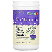 NuNaturals, NuStevia Белый порошок стевии, 12 унций (340 г)