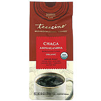 Teeccino, Mushroom Herbal Coffee, Medium Roast, Caffeine Free, Chaga Ashwagandha, 10 oz (284 g)