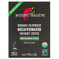 Mount Hagen, Органический растворимый кофе без кофеина, закупленный по принципам справедливой торговли, 25