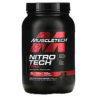 Muscletech, Nitro Tech Ripped, чистый протеин + формула для похудения, со вкусом брауни с шоколадной помадкой,