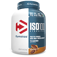 Dymatize Nutrition, ISO100, гидролизованный 100% изолят сывороточного протеина, шоколад и арахисовое масло,