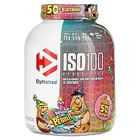 Dymatize Nutrition, ISO100, гідролізований 100% ізолят сироваткового протеїну, зі смаком святкового