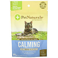 Pet Naturals of Vermont, успокаивающие таблетки для кошек, 30 жевательных таблеток, 45 г (1,59 унции)