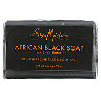 SheaMoisture, африканское черное мыло с маслом ши для устранения несовершенств кожи лица и тела, 99 г