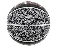 Мяч баскетбольный Nike Jordan Playground 8P black/wolf grey/gym red size 7 J.100.8255.055.07 (Оригинал) топ