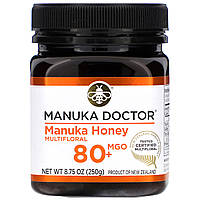 Manuka Doctor, мед манука из разнотравья, MGO 80+, 250 г (8,75 унции)