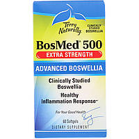 Terry Naturally, BosMed 500, усиленного действия, босвеллия повышенной эффективности, 500 мг, 60 мягких