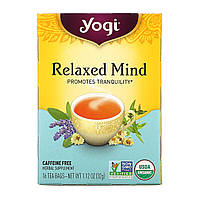 Yogi Tea, Relaxed Mind, чай без кофеина, 16 чайных пакетиков, 32 г (1,12 унции)