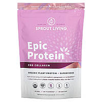 Sprout Living, Epic Protein, органічний рослинний протеїн і суперпродукти, професійний колаген, 364