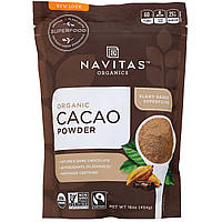 Navitas Organics, Органический какао-порошок, 454 г (16 унций)