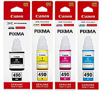 Комплект Оригинальных чернил GI-40 Canon Pixma G5040 / G6040 / G7040 / GM2040 (B/C/M/Y)