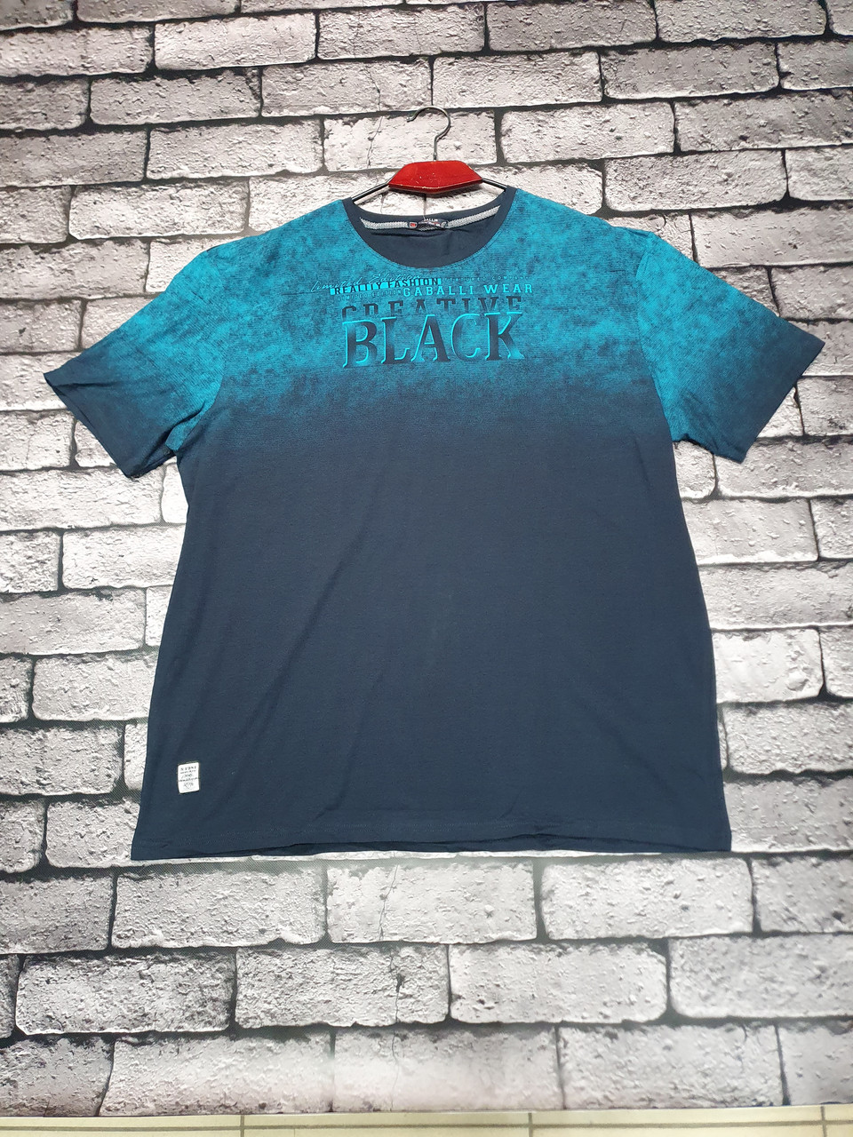 Футболка чоловіча великого розміру Red Down 6XL-9XL 6XL, Темно-синій, фото 1