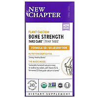 New Chapter, Bone Strength Take Care, добавка для укрепления костей с растительным кальцием,