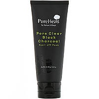 PureHeals, Pore Clear Black Charcoal, отшелушивающая маска для лица, 100 г (3,53 унции) (Discontinued Item)