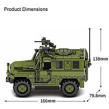 Конструктор ЗСУ "Військова броньована машина "БАРС-6" (389 деталей) топ