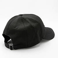 Бейс New Balance (57-58р), кепка с вышивкой мужская/женская, однотонная черная бейсболка с логотипом NB топ
