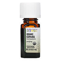 Aura Cacia, чистое эфирное масло, органический копайба, 7,4 мл (0,25 жидк. унции) Киев