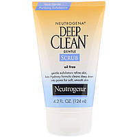 Neutrogena, Скраб мягкого действия Deep Clean, без масла, 4,2 ж. унц. (124 мл)