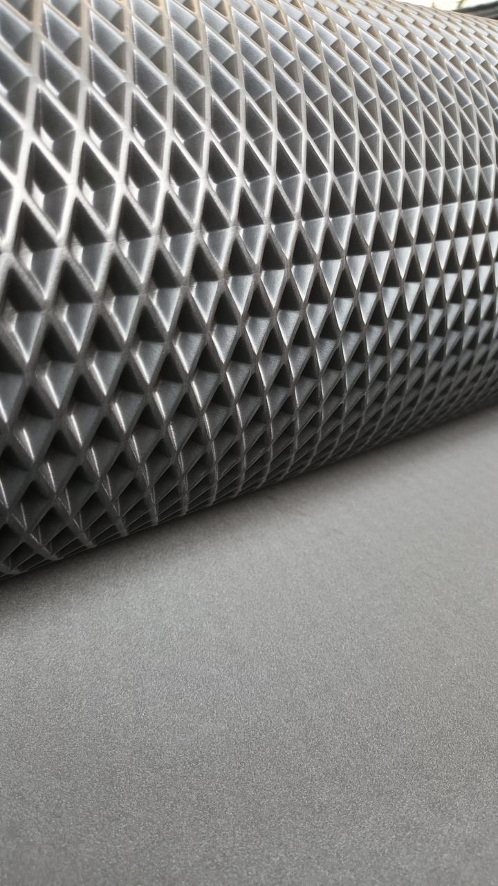 EVA матеріал для автокилимків (ЕВА-лист) 2000*1200 мм чорний Eva-Line ромб, фото 1