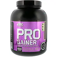 Optimum Nutrition, PRO GAINER, средство для набора веса с высоким содержанием белка, двойной шоколад, 2,31 кг