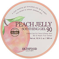 Skinfood, Peach Jelly, успокаивающий гель (персиковое желе) 90, 300 мл (10,14 жидк. унций)