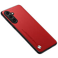Кожаный чехол - накладка CODE Tactile Experience для Samsung Galaxy S24 Plus красный