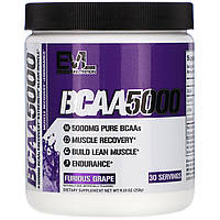 EVLution Nutrition, BCAA 5000, Furious Grape, 9.10 oz (258 g)