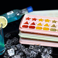 Форма для льоду геометричні фігури (Рожеий)