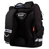 Рюкзак школьный каркасный ортопедический для первоклассника Smart PG-11 Speed Car, для мальчиков, черный (559007), фото 4