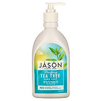 Jason Natural, Мыло для рук с очищающим маслом чайного дерева, 16 жидких унций (473 мл)