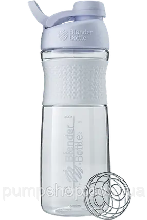 Шейкер BlenderBottle SportMixer Tritan Grip 820 мл білий, фото 2