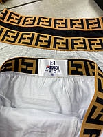 Набор боксеров из 3-х шт Fendi с логотипом fendi на резинке t081 высокое качество