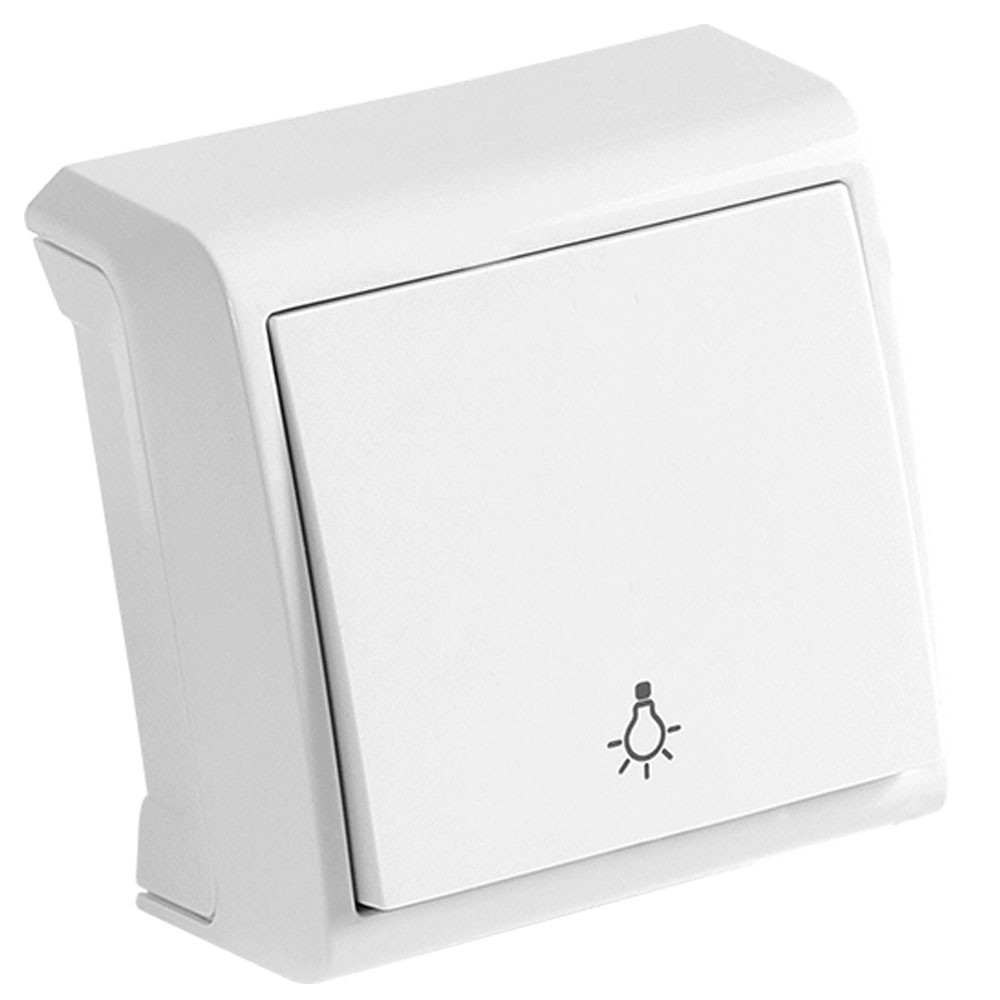 Кнопковий вимикач VERA (білий) 12шт./уп. (арт. 90681003), фото 1