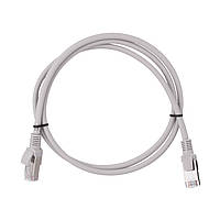 2E Патч-корд САТ 5e, FTP, 1м, 26AWG, RJ45, 7/0.16, Cu, LSZH, сірий (2E-PC5ECU-FTP1LSZH-GRY)