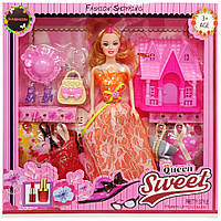 Детская кукла с нарядами "Queen Sweet" 313K44(Orange) с аксессуарами топ