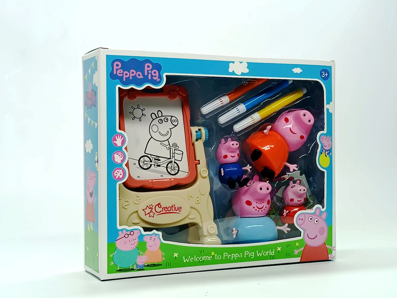 Ігровий набір Фігурки Star toys «Свинка Пеппа і сім'я» фломастерами 552-7, фото 1