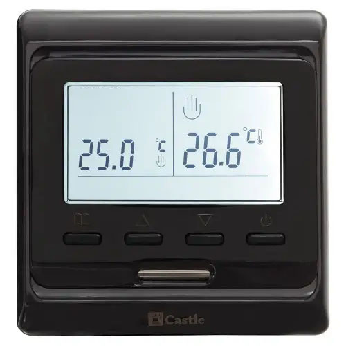 Терморегулятор програмований Castle M 51.716ЧОРНИЙ, фото 1
