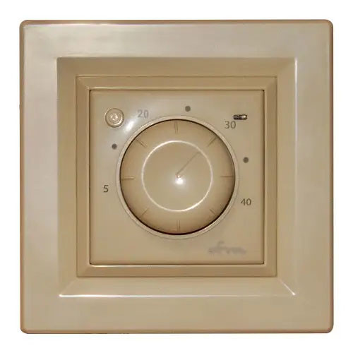 Терморегулятор для теплої підлоги механічний VEGA 030 Слонова кістка, фото 1