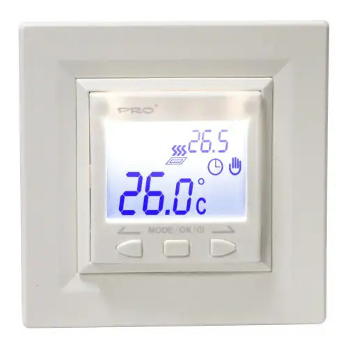 Терморегулятор для теплої підлоги програмований VEGA 070 Білий, фото 1