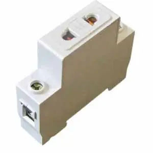 Розетка модульна БЕЗ ЗАЗЕМЛЕННЯ на дин-рейку 16А LM689 (арт. LM689), фото 1