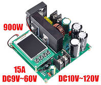BST900W 15A DC-DC Повышающий преобразователь стабилизатор с цифровым управлением 9-60V->10-120V T900W
