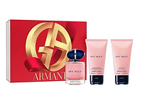 Набор Giorgio Armani My Way Парфюмированная вода 50 мл + Лосьон для тела 50 мл + Гель для душа 50 мл