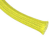 Кабельная оплетка змеиная кожа 4мм, желтая