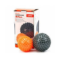 Набор массажных мячей "MASSAGE BALL" LiveUp LS3302-bp 2 шт, Vse-detyam