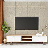 Декоративна ПВХ плита 600х600х3мм Світло-бежевий мармур (S) SW-00001629, фото 6